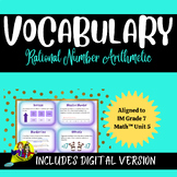 Vocabulary Cards Illustrative Math, 7th, Rational Number A