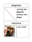 Vocabulary Cards for Chester's Way by Kevin Henkes