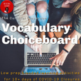 Vocabulary Choiceboard: Low Prep Distance Learning for COV