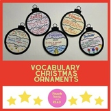 Vocabulary Christmas Ornament (all subjects and grades)