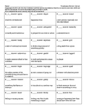 Vocabulary Circuit (9th grade)