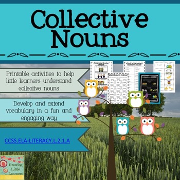 Preview of Collective Nouns Activity Pack