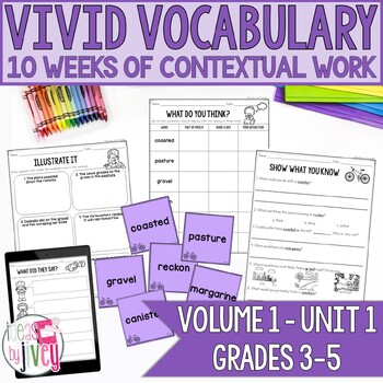 Preview of Vocabulary Companion to Volume 1: Unit 1 (grades 3-5)