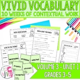 Vocabulary Companion to Volume 3: Unit 1 (grades 3-5)