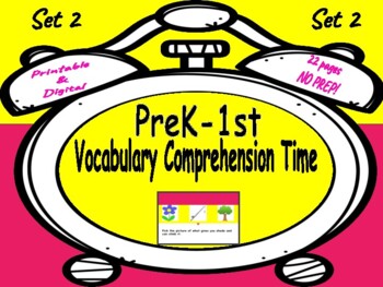 Preview of Vocabulary Comprehension: Istation Practice Set 2