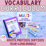 Vocabulary Curriculum | 4th and 5th Grade | YEAR-LONG BUNDLE
