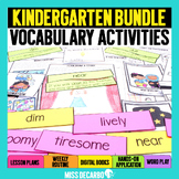 Kindergarten Vocabulary Curriculum YEAR-LONG BUNDLE