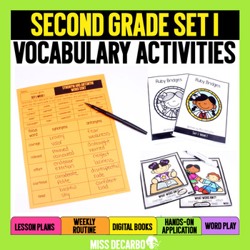 Vocabulary Curriculum Second Grade Set 1 by Miss DeCarbo | TpT