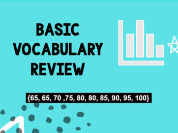 Preview of Vocabulary: Describing Data Distributions (Definitions & Example)