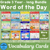 Vocabulary Cards for the whole year