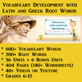Vocabulary Development with Latin and Greek Root Words