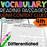 Vocabulary Differentiated Reading Passages 4th Grade Using