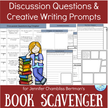 Preview of Discussion Questions & Creative Writing Prompts for "Book Scavenger"
