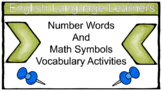 Vocabulary: ELS basic math and numbers for newcomers 