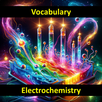 Preview of Vocabulary Electrochemistry Chemistry 100 Words