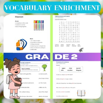 Preview of Vocabulary Enrichment: Grade 2 Word Work