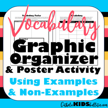 Preview of Vocabulary Example and Non-Example Graphic Organizer & Poster Activity