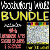 Vocabulary FULL Bundle - Math, Language Arts, Science, Soc