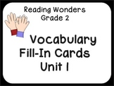 Vocabulary Fill-In Cards