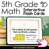 5th Grade Math Vocabulary Interactive Flash Cards