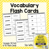 Vocabulary Flash Cards for Greek and Latin Roots Printables