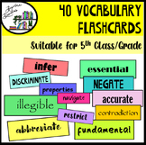 Vocabulary Flashcards - Tier 2 Vocab