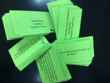 Vocabulary Flashcards for 6th Grade Science ~ North Carolina