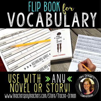 Preview of Vocabulary Flip Book for ANY Text