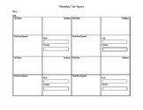 Vocabulary Four Square