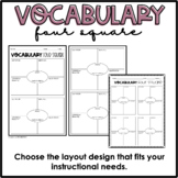 Vocabulary Four Square/ Marzano Vocabulary in the Classroom