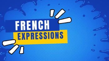 Preview of Vocabulary - French Expressions