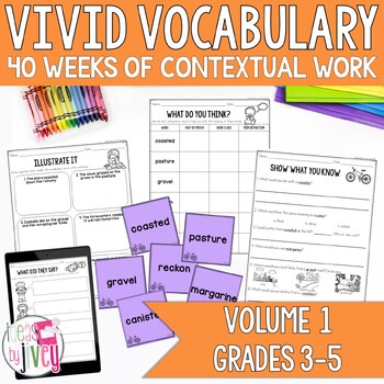 Preview of Vocabulary BUNDLE for Volume 1 (grades 3-5)
