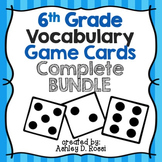 6th Grade Vocabulary Cards Bundle