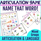 Articulation Game For Describing Words - R, Vocalic R, SH,