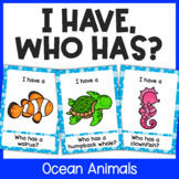 Vocabulary Game: Ocean Animals 'I Have, Who Has?' Vocabula