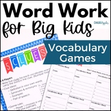 Vocabulary Games & Vocabulary Activities for Group & Partn