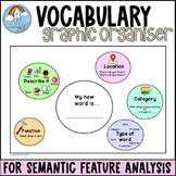 Vocabulary Graphic Organiser - Semantic Feature Analysis f