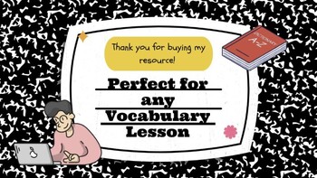 Preview of Vocabulary Graphic Organizer