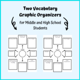 Two Middle & High School Speech Therapy Vocabulary Graphic