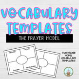 Vocabulary Graphic Organizer | Vocabulary Template | Fraye