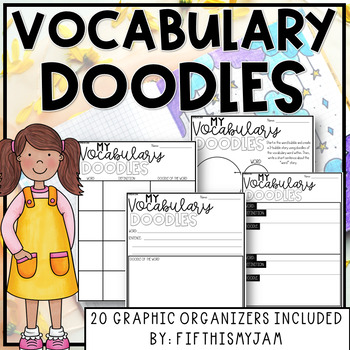 Preview of Vocabulary Graphic Organizers | Doodle and Sketching