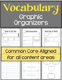 Vocabulary Graphic Organizers: For all Content Areas Commo
