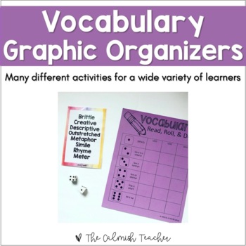 Preview of Vocabulary Graphic Organizers for Upper Elementary
