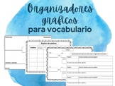 Vocabulary Graphic Organizers in Spanish ( Common Core Aligned )