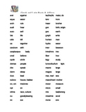 Vocabulary:  Greek and Latin Roots & Affixes