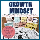 Growth Mindset Coloring pages vocabulary intervention, voc