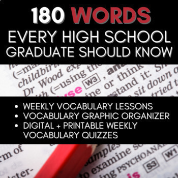 Preview of Vocabulary – H.S. English – SAT and ACT Prep – Growing Bundle!