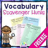 FREE Speech Therapy Scavenger Hunt for Vocabulary Homework and Distance Learning