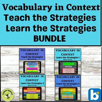 Preview of Vocabulary In Context Teach and Learn Context Clues Strategies Boom Bundle