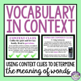 Vocabulary in Context Presentation and Assignment - Using 